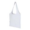 Bolsa de tela de algodón reciclada GRS «Madras Blend», 140 g/m², plegable, 7 l blanco
