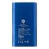 Batería externa inalámbrica tipo C de aluminio reciclado de 4000 mAh "Juice" Azul real