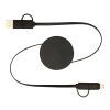 Cable retráctil 5 en 1 de plástico reciclado de 90 cm para sincronización de datos y carga rápida de 40 W "Citala" Estándar | negro | sin montaje de publicidad | no disponible | no disponible