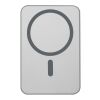 Batería externa magnética Avis de 5000 mAh fabricada con aluminio reciclado RCS Plata