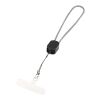 Lanyard de muñeca reciclado Arich RCS con cable de carga tipo C de 20 W integrado Negro