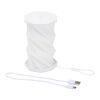 Lámpara de mesa plegable de plástico reciclado Celestia blanco