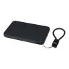 Batería externa magnética SMART de 5000 mAh fabricada con plástico reciclado y con cordón Negro