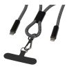 Cable de carga SMART de 65 W de RPET con cordón Negro