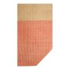 Bolso tote grande de papel de paja Rhythm con cremallera, 21 l Brick