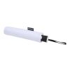 Paraguas Agnes de 53 cm, plegable y con apertura automática, fabricado en RPET blanco