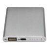 Batería externa de aluminio 4000&nbsp;mAh "Pep" Estándar | Plata | sin montaje de publicidad | no disponible | no disponible