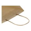 Bolsa de papel reciclado de uso agrícola, 150 g/m², con asas trenzadas - 18 x 9 x 23 cm Blanco marfil