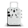 Xoopar Luggie GaN Adaptador de viaje universal con ruedas Blanco