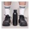 Botella de acero Sagaform Tekla Push con tapón a presión (reciclado) 500 ml Negro