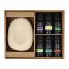 InsideOut Aroma Pebble Set de regalo con 6 aceites esenciales Ecru