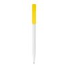 Bolígrafo Nash opaco Blanco-Amarillo | Tampografía 1 color | on the clip | 30 mm x 5 mm | no disponible