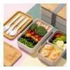 Fiambrera Bento R-PP y Bambú Blanco