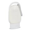 Loción solar con mosquetón SPF30 material reciclado Blanco