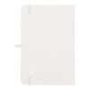 Cuaderno Olmo tapa dura PU A5 con notas adhesivas Blanco