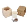 Juego de maceteros de madera FSC – Lavanda Natural