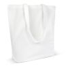 Bolsa algodón orgánico color largo 270g/m² 42x12x43 cm Blanco