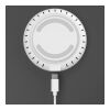 Cargador rápido inalámbrico de 15 W con indicador LED Blanco | sin montaje de publicidad | no disponible | no disponible