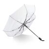 Daintree 190T Pongee 21.5" Paraguas cortaviento plegable Apertura automática Blanco