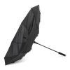 Emerantia 190T Pongee 23" Stick umbrella Auto open Negro | sin montaje de publicidad | no disponible | no disponible
