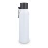 Botella térmica con mosquetón y acabado mate, 600 ml Blanco