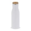 Botella térmica con tapón de bambú 500ml Blanco | sin montaje de publicidad | no disponible | no disponible | no disponible