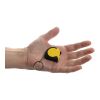Llavero con cinta de 1m de ABS reciclado MeasureMate RCS amarillo