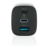 Cargador de pared USB de 3 puertos Philips de 65 W ultra ráp negro | sin montaje de publicidad | no disponible | no disponible