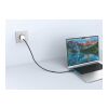 Cable de carga rápida 2 en 1 Arc RCS de 60W y 120 cm negro