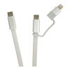 Cable magnético Arc 60W ultrafino 2 en 1 reciclado RCS gris | sin montaje de publicidad | no disponible | no disponible