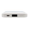 Powerbank 5.000 mAh de bolsillo con cables integrados blanco | sin montaje de publicidad | no disponible | no disponible