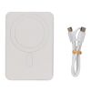 Powerbank Magnetix de 5000 mah de plástico reciclado RCS blanco | sin montaje de publicidad | no disponible | no disponible