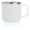 Taza de acero inoxidable blanco | sin montaje de publicidad | no disponible | no disponible