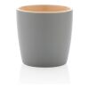 Taza de cerámica con interior de color marron-gris | sin montaje de publicidad | no disponible | no disponible
