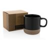 Taza de cerámica esmaltada negro | sin montaje de publicidad | no disponible | no disponible