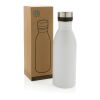 Botella de agua de lujo de acero inoxidable reciclado RCS blanco | sin montaje de publicidad | no disponible | no disponible