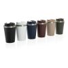 Taza de doble pared reciclado RCS Java 350 ml negro | sin montaje de publicidad | no disponible | no disponible