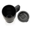 Taza cerámica de lujo 490 ml negro | sin montaje de publicidad | no disponible | no disponible