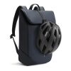 Mochila urbana resistente al agua con solapa azul marino jaspeado-negro | sin montaje de publicidad | no disponible | no disponible