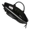Maletín para portátil de 14" GRS PU reciclado Swiss Peak negro | sin montaje de publicidad | no disponible | no disponible