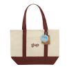 Bolsa tela de algodón reciclado 350 g/m² SHOP LOCAL AWARE™ rojo burdeos