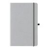 Libreta A5 de cuero reciclado de tapa dura gris claro | sin montaje de publicidad | no disponible | no disponible