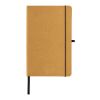 Libreta A5 de cuero reciclado de tapa dura marrón | sin montaje de publicidad | no disponible | no disponible