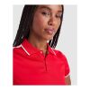Polo deportivo de manga corta para mujer "Tamil" Estándar | Azul real-Blanco | L | sin montaje de publicidad | no disponible | no disponible | no disponible