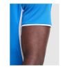 Polo deportivo unisex de manga corta "Montmelo" Azul real-Blanco | L