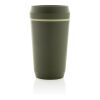 Vaso de plástico reciclado Topl To Go con tapa patentada 360 verde | sin montaje de publicidad | no disponible | no disponible