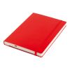 Cuaderno de cartón (aprox. A5). rojo | sin montaje de publicidad | no disponible | no disponible