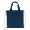 Bolsa y mochila de denim reciclado Dex azul | sin montaje de publicidad
