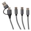 Cable de carga Hexa | 6-en-1 plata