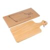 Tabla de cortar Daxton | Madera de pino reciclada | Con asa marrón